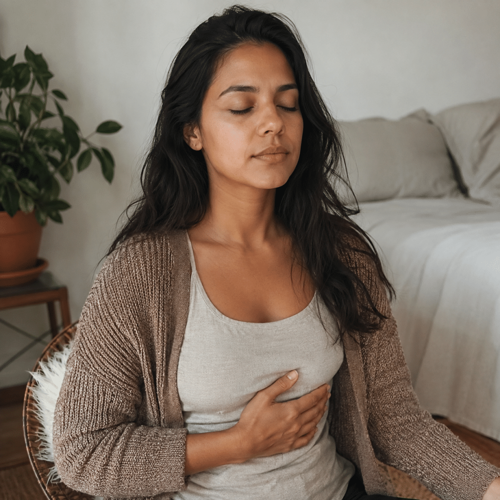 Respiratory interoception: a person sensing their own breathing